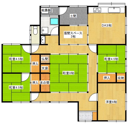 【契約済】周南市須々万にて、中古戸建の登場です《沼城小学校・須々万中学校区、平家、倉庫建物付、畑付、家庭菜園、田園風景、田舎暮らし》
