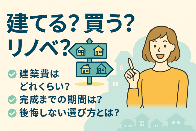 🏠建てる？買う？リノベ？今どき家づくりの選択肢を徹底比較