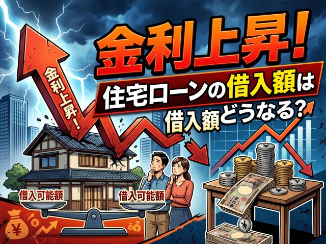 住宅ローン金利が上がると、借りられる金額はどう変わる？